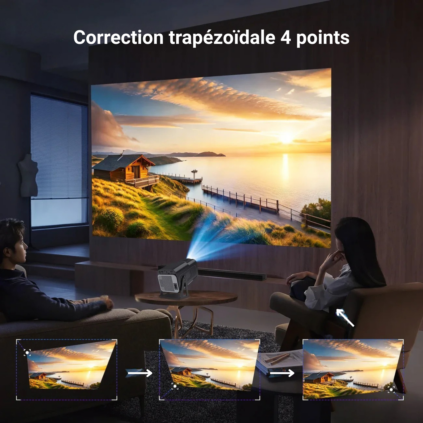 Projecteur portable FHD - Votre cinéma privé partout